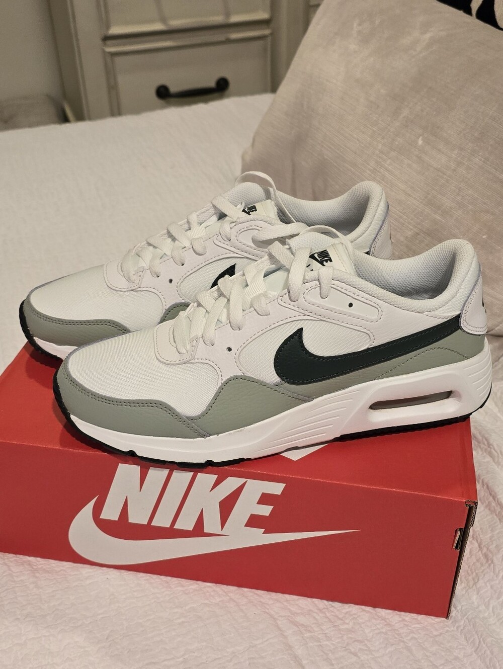 MEN'S NIKE AIR MAX SC (WHITE/GREEN) CW4555-115